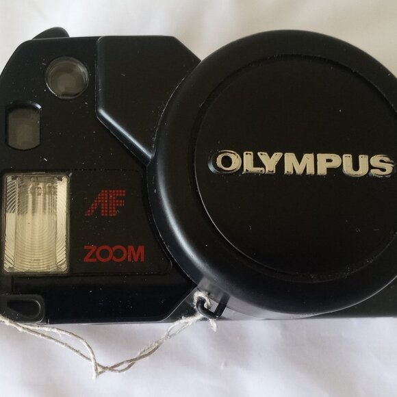 Vintage Olympus AZ-300 SuperZoom Compact 35mm Film Camera Black Working, Japan - Picture 3 of 8
